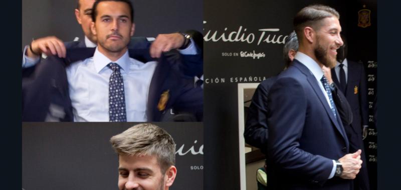 Selección Española vestida de Emidio Tucci